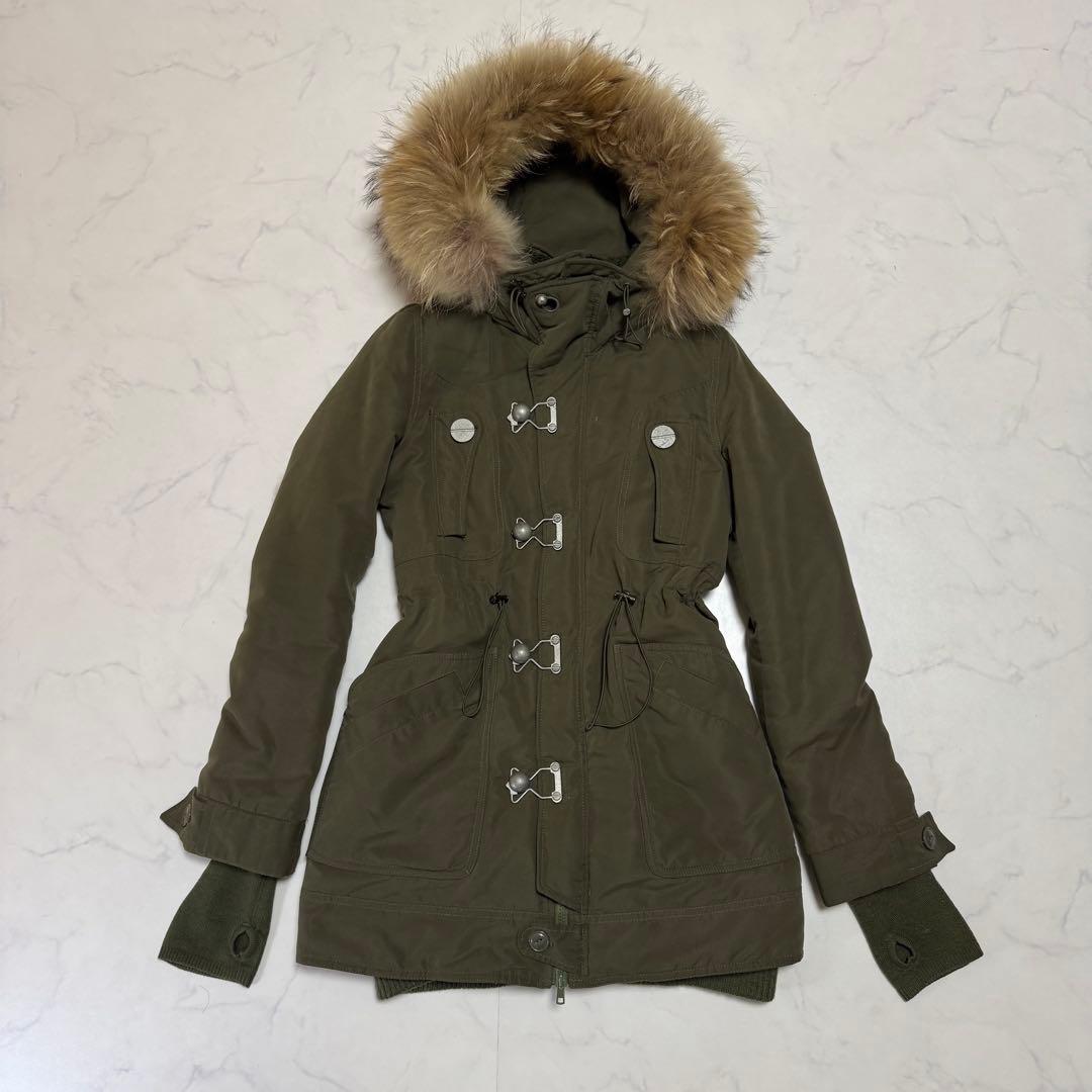 00s Y2K SLY モッズコート ラクーンファー＆内側ボア 平成ギャル