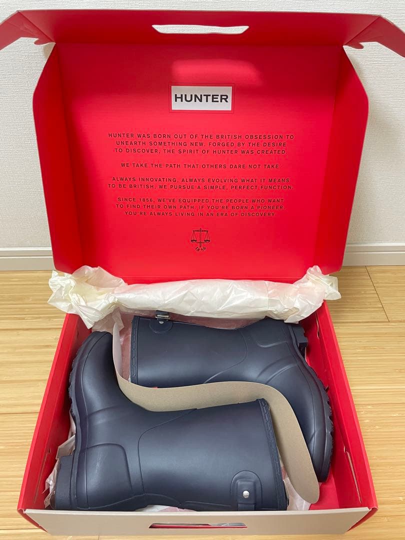 【新品】HUNTER ハンター レインブーツ 雨靴 長靴 25cm