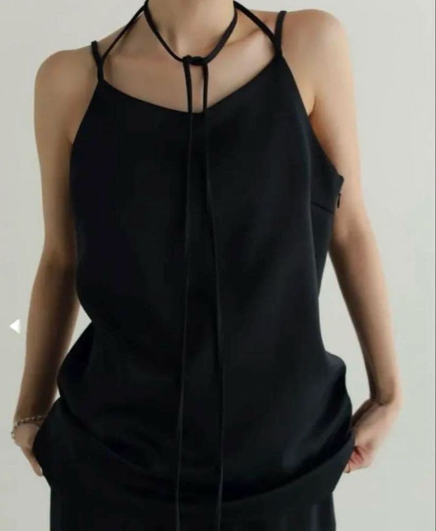 トップス louren satin tie camisole