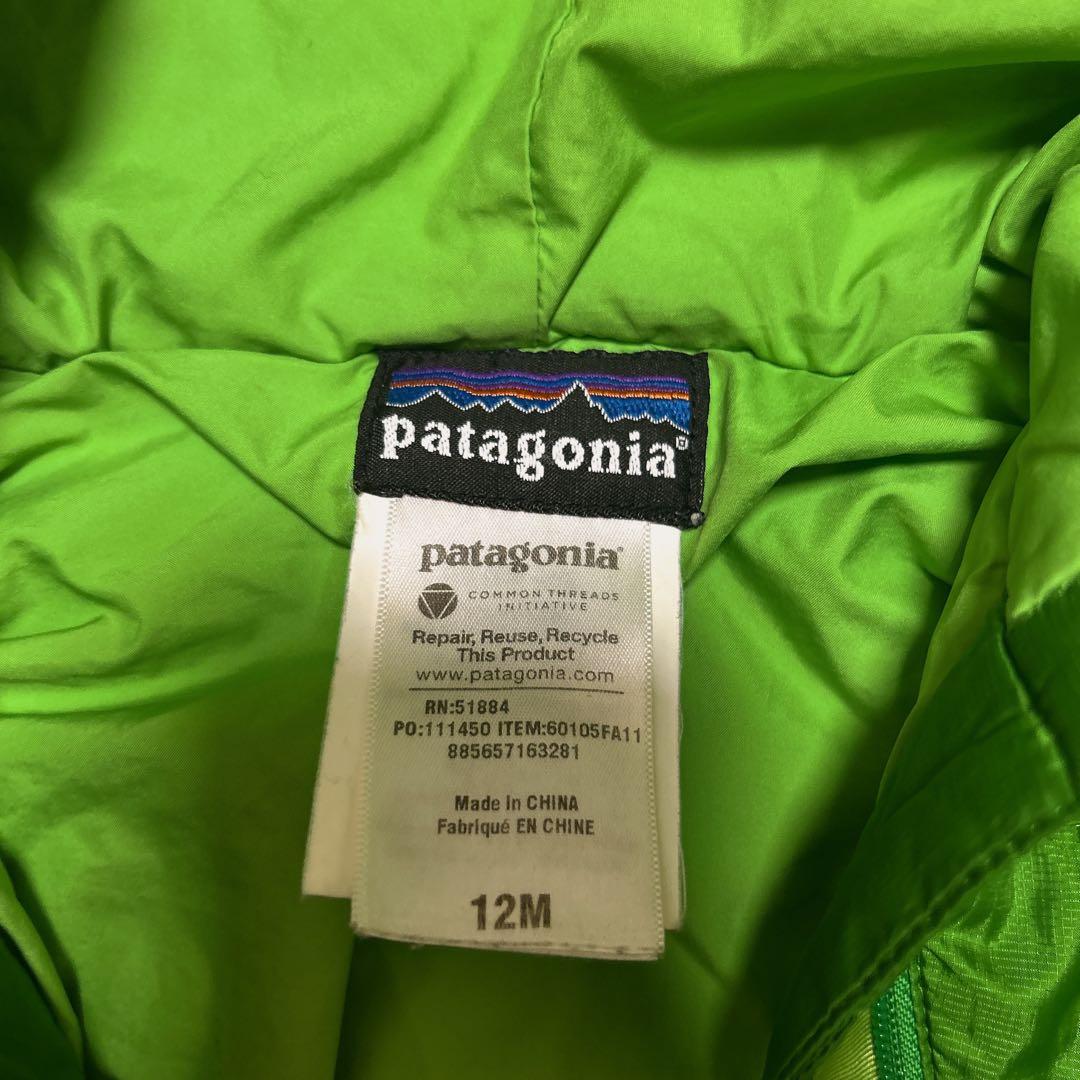 Patagonia キッズ インファントダウン カバーオール グリーン　12M
