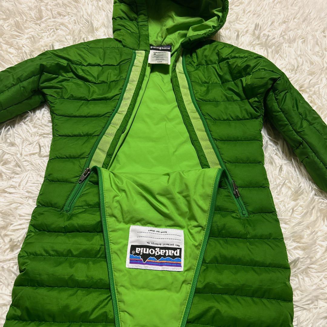 Patagonia キッズ インファントダウン カバーオール グリーン　12M