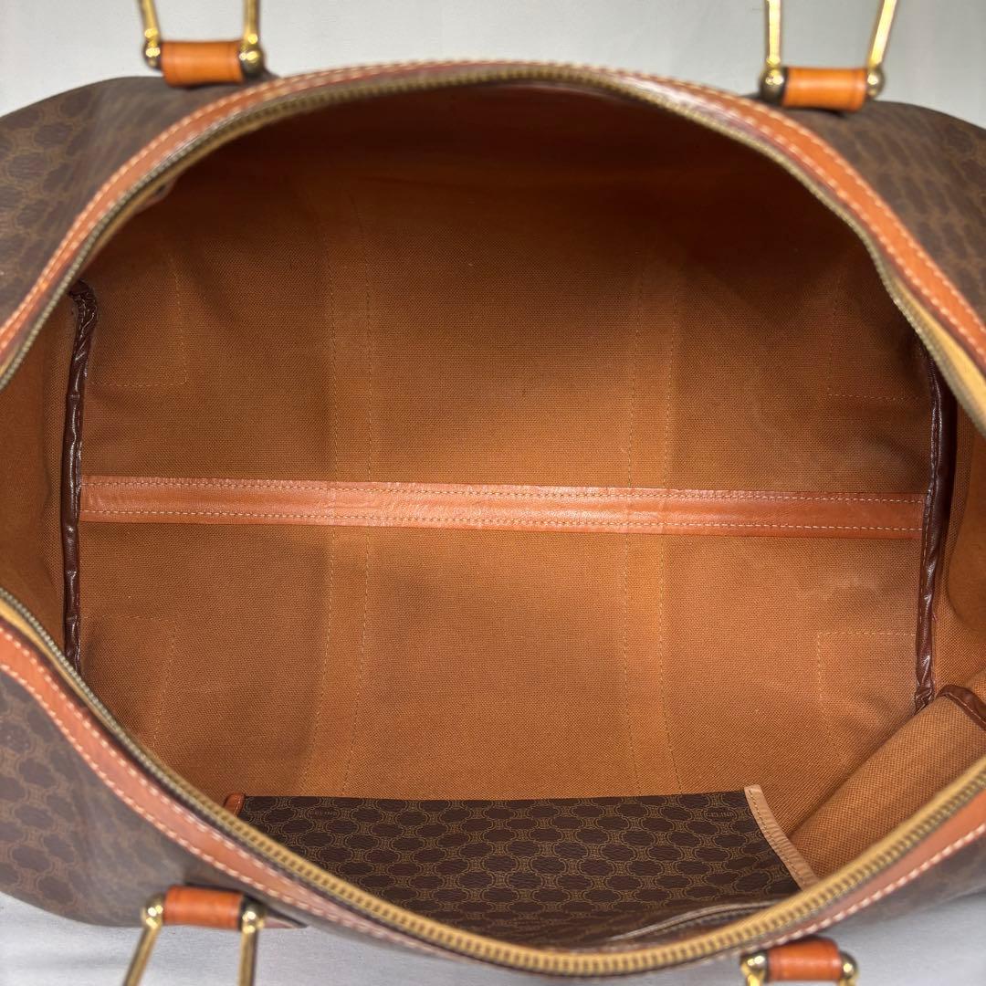 セリーヌ CELINE ボストンバッグ マカダム柄 トリオンフ レザー 大容量