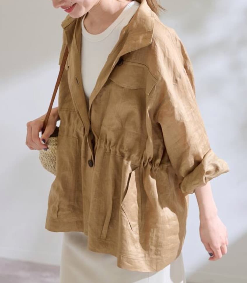 「ゆままさま専用」新品　FRAMeWORK　ラミースタンドブルゾン　ベージュ