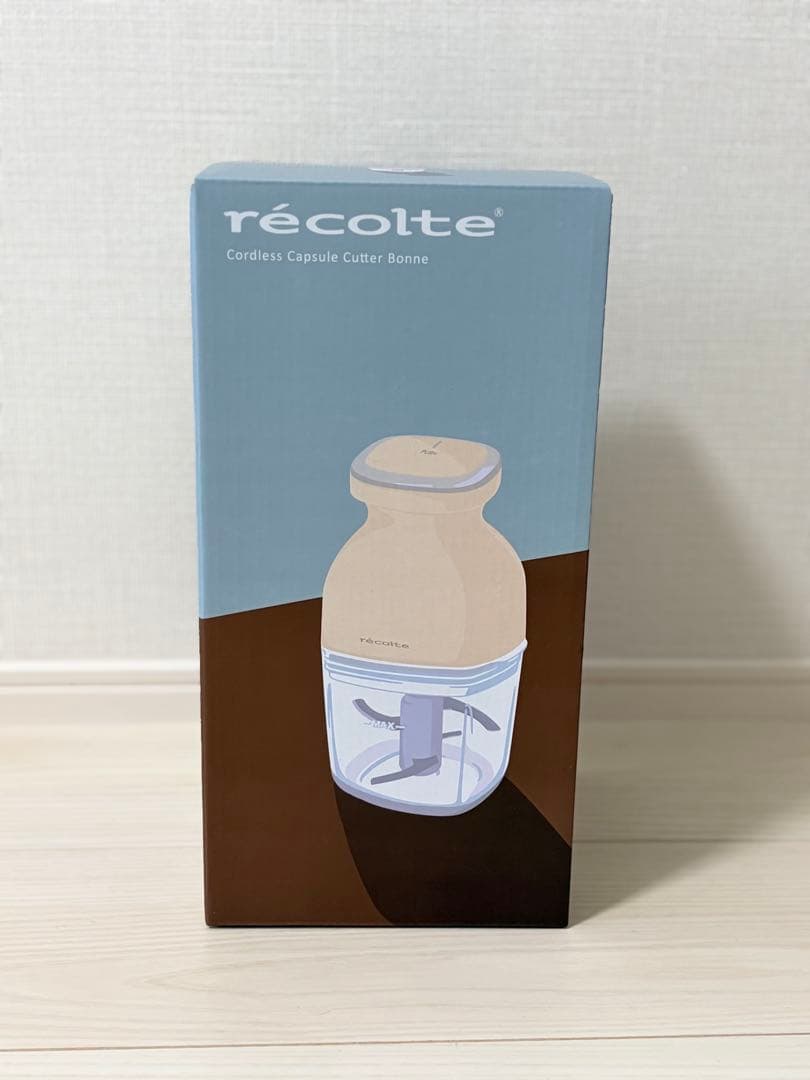 【ノベルティ付き】レコルト コードレス カプセルカッターボンヌ/クリームホワイト