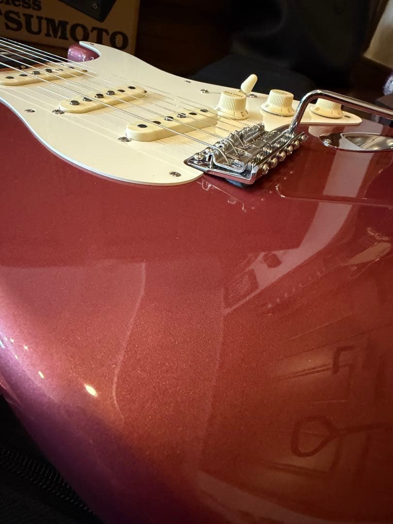 ギター Fender Char Stratocaster Burgundy