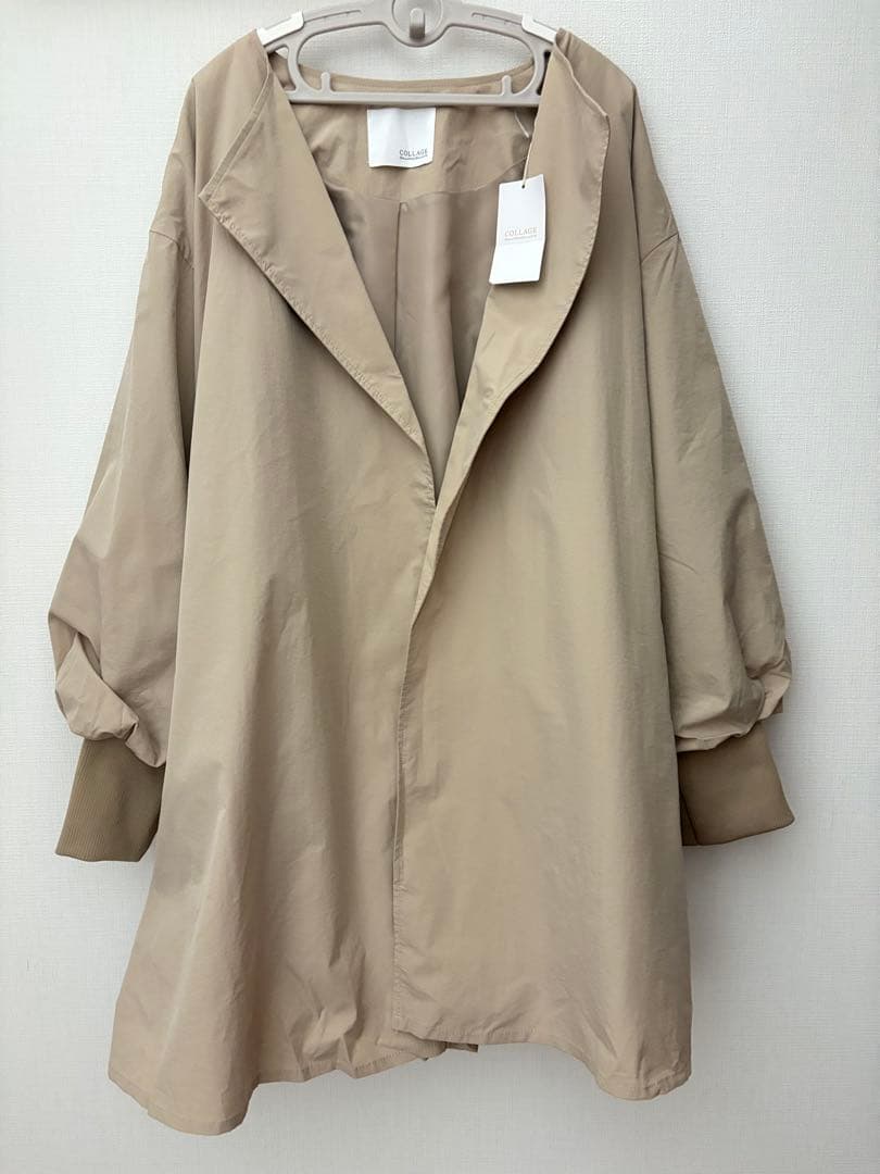 【新品】COLLAGE GALLARDAGALAN エアリーバックバルーンコート