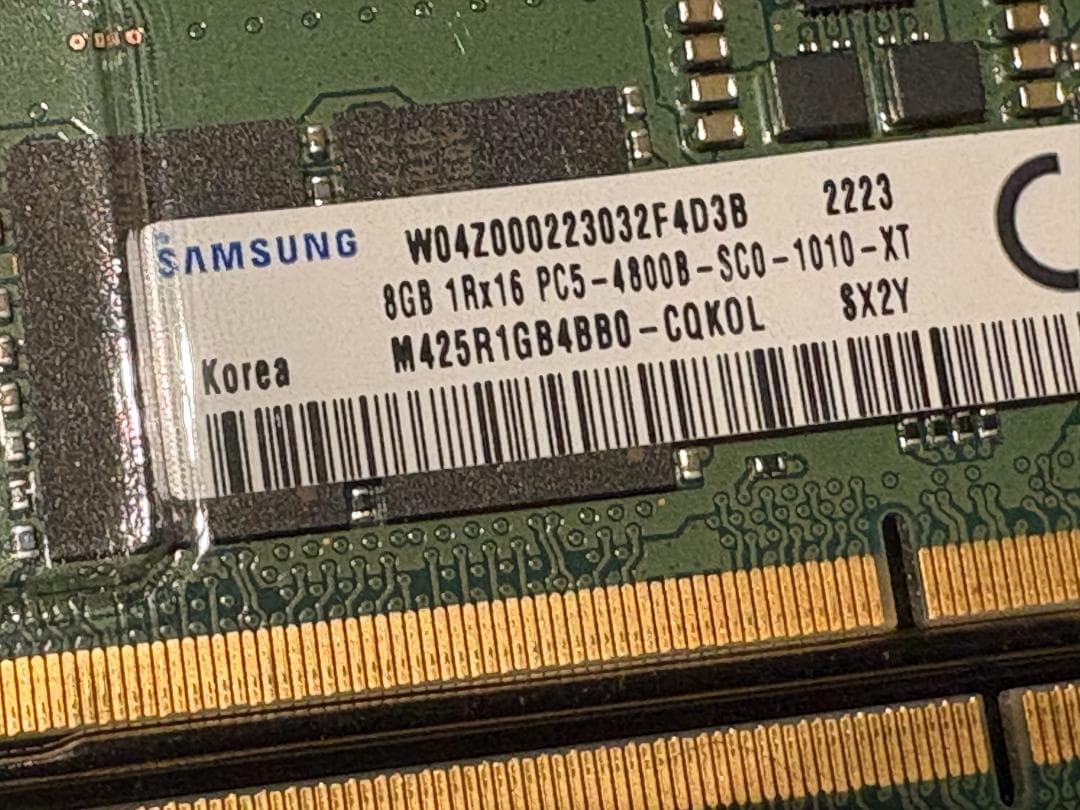 メモリー SAMSUNG 16GB(8GBx2) DDR5 4800MHz