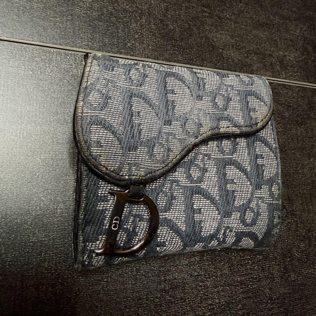 小物 Dior Saddle Trotter Canvas Wallet
