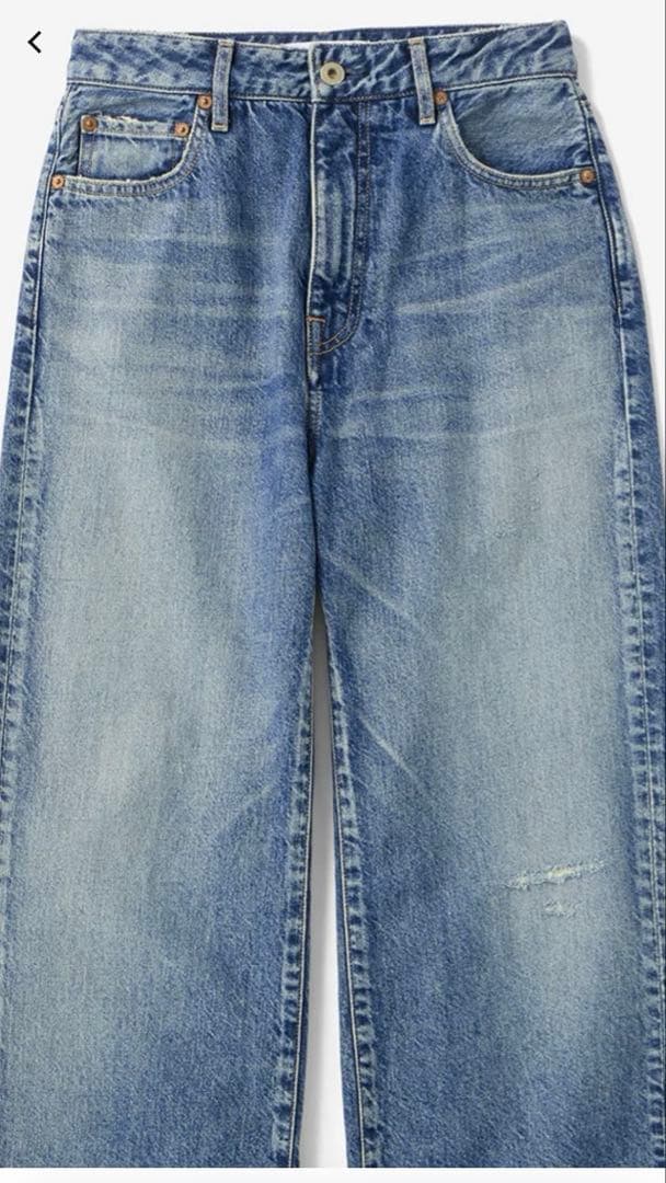 【Japan Blue Jeans】ダメージストレートジーンズ 11oz