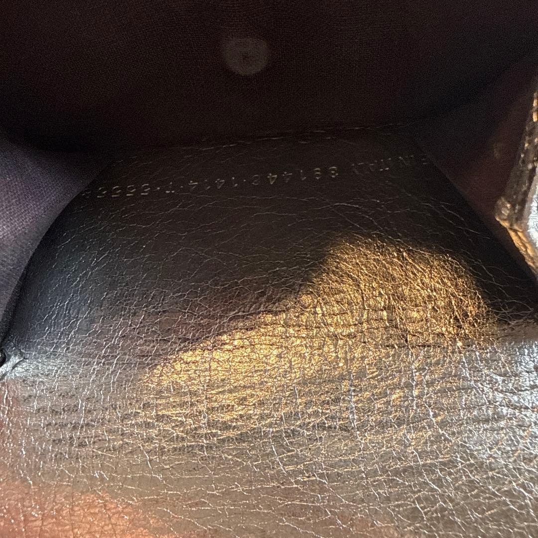 と*。様 BALENCIAGA シルバー 三つ折り財布
