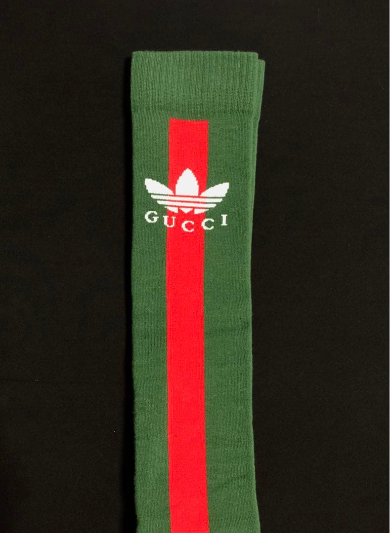 レッグウェア Gucci x adidas long cotton web socks