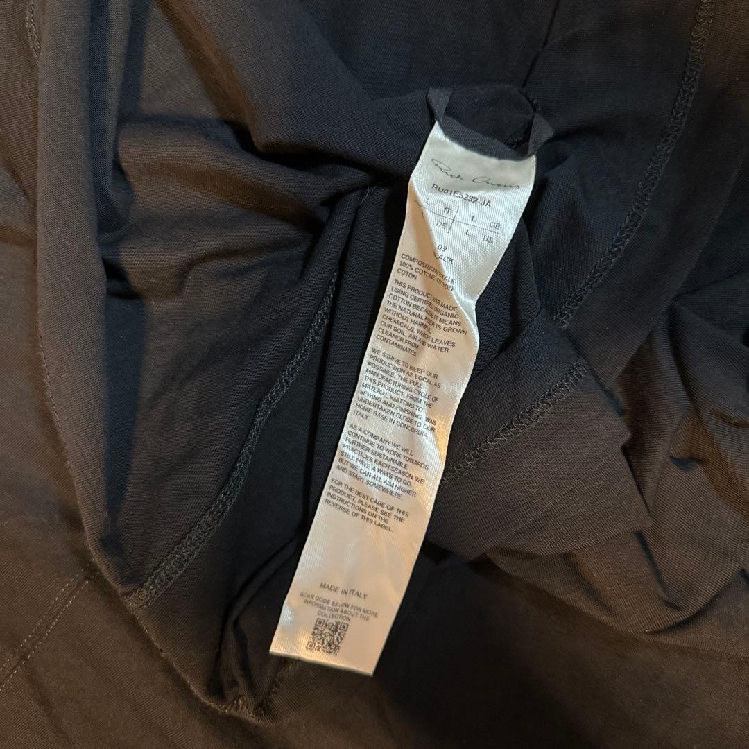 Rick Owens HOLLYWOOD S/S 26 ブラック Tシャツ