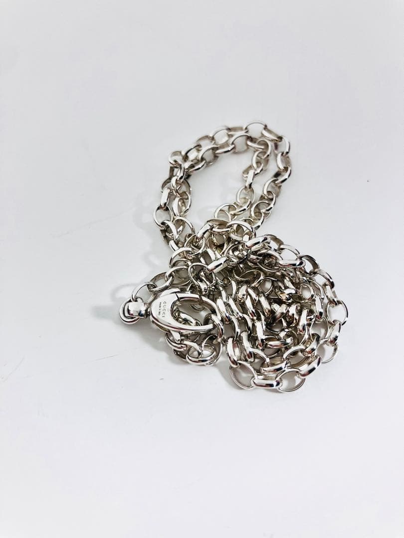 【超美品】GUCCI ロロチェーン ネックレス 男女兼用 シルバー925
