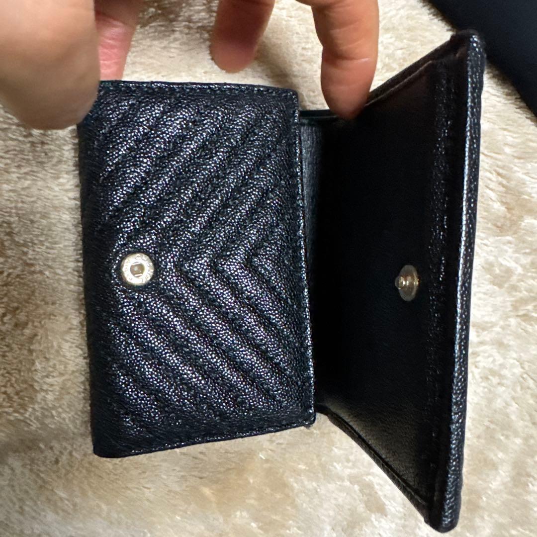 CHANEL ボーイシャネルミニウォレット キャビアスキン