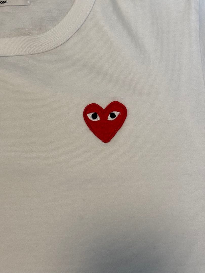 PLAY COMME des GARÇONS ホワイトTシャツ L