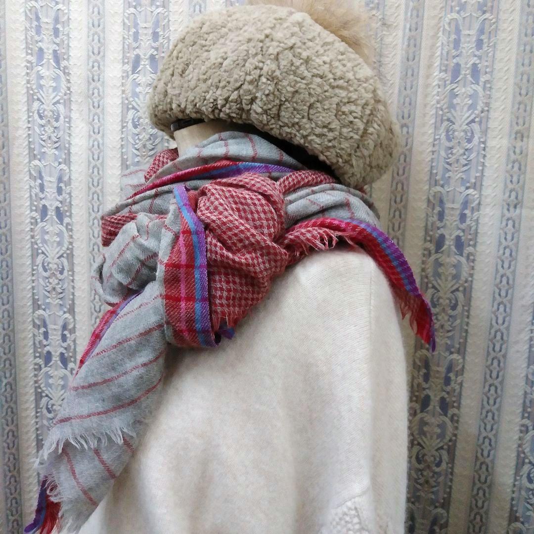 INOUI TOOSH イヌイトゥーシュ 柔らかWOOLストール 美品