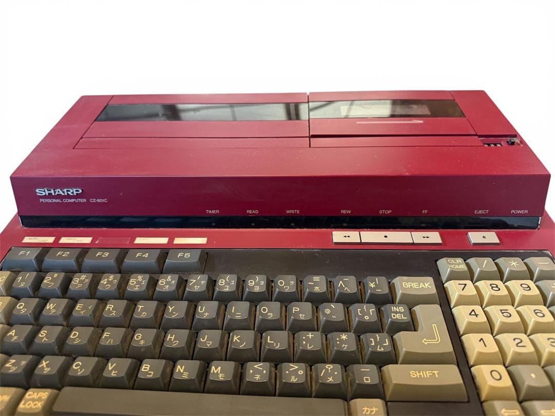 SHARP X1 CZ-801C レトロPC 本体 カセット付 ジャンク