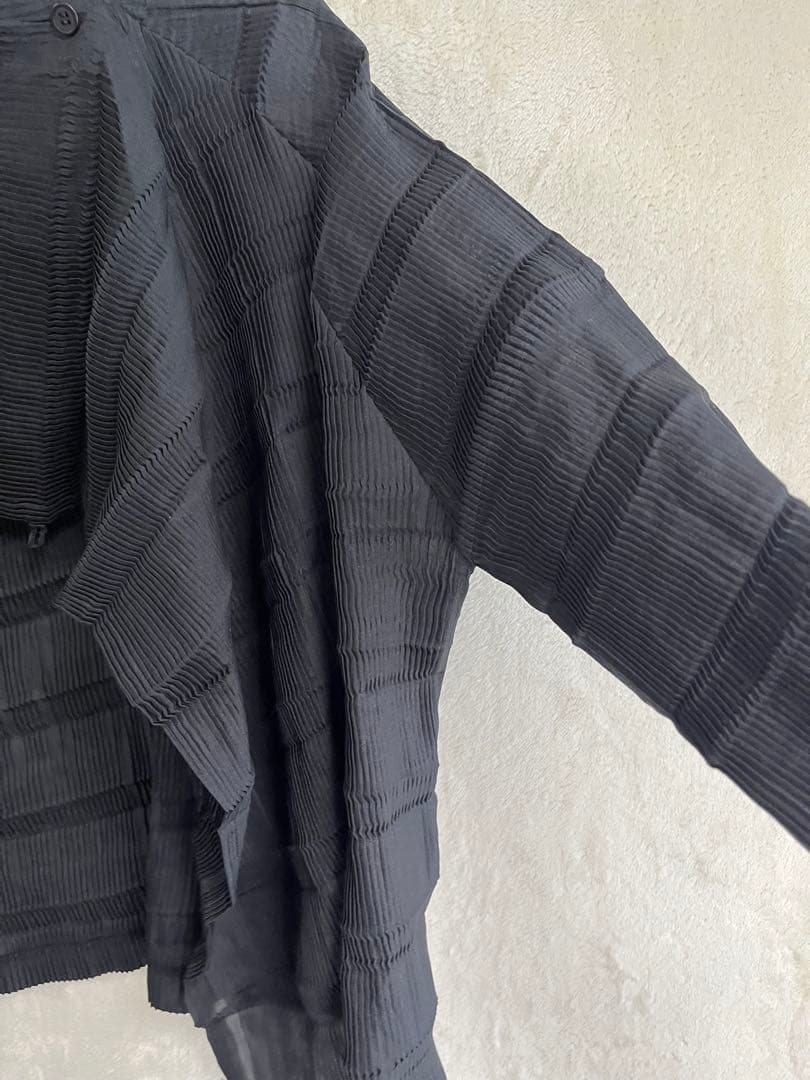 ISSEY MIYAKE イッセイミヤケ　プリーツ　ブラウス　カーディガン