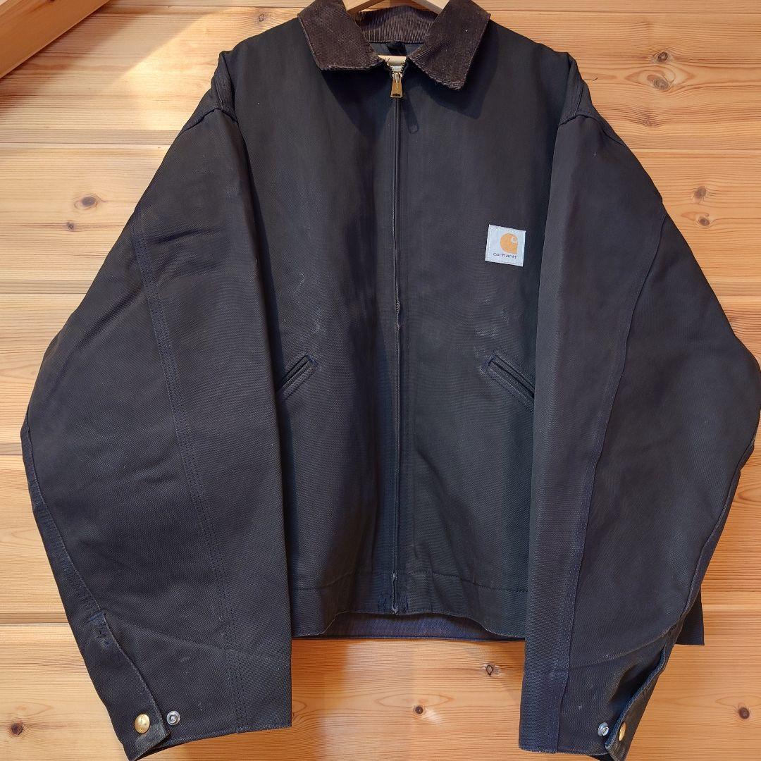 【美品】米国製 Carhartt デトロイトジャケット J80 星タグ 黒