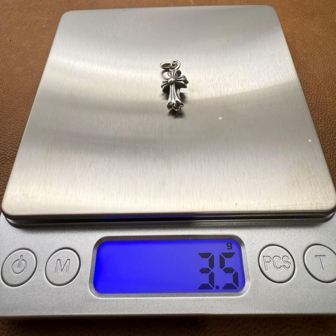 クロスベビーファットチャーム ネックレス シルバー925 チェーン付き 3700