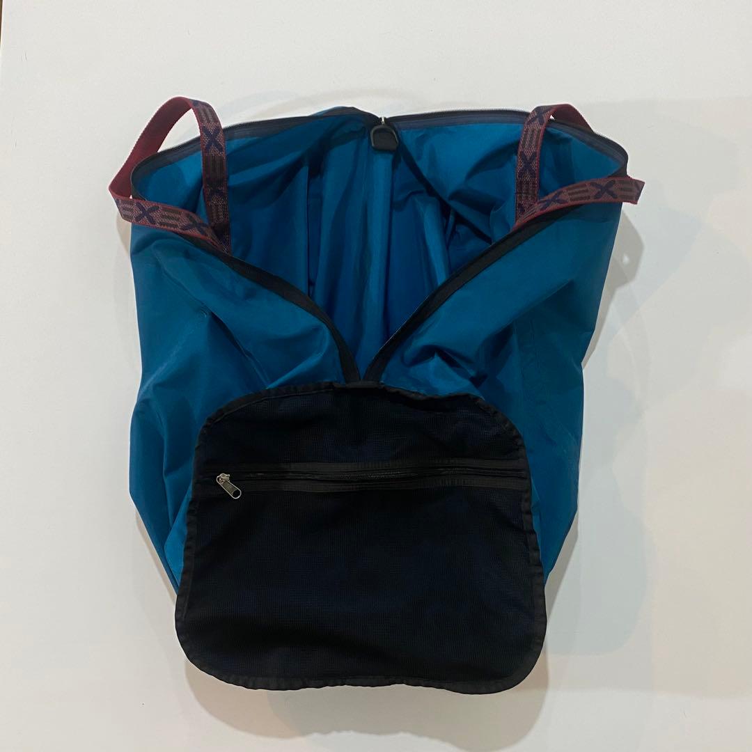 90s PATAGONIA パタゴニア 特大ボストンバッグ USA製 青緑