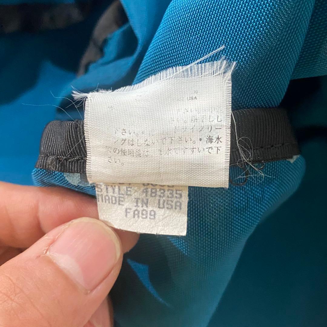 90s PATAGONIA パタゴニア 特大ボストンバッグ USA製 青緑