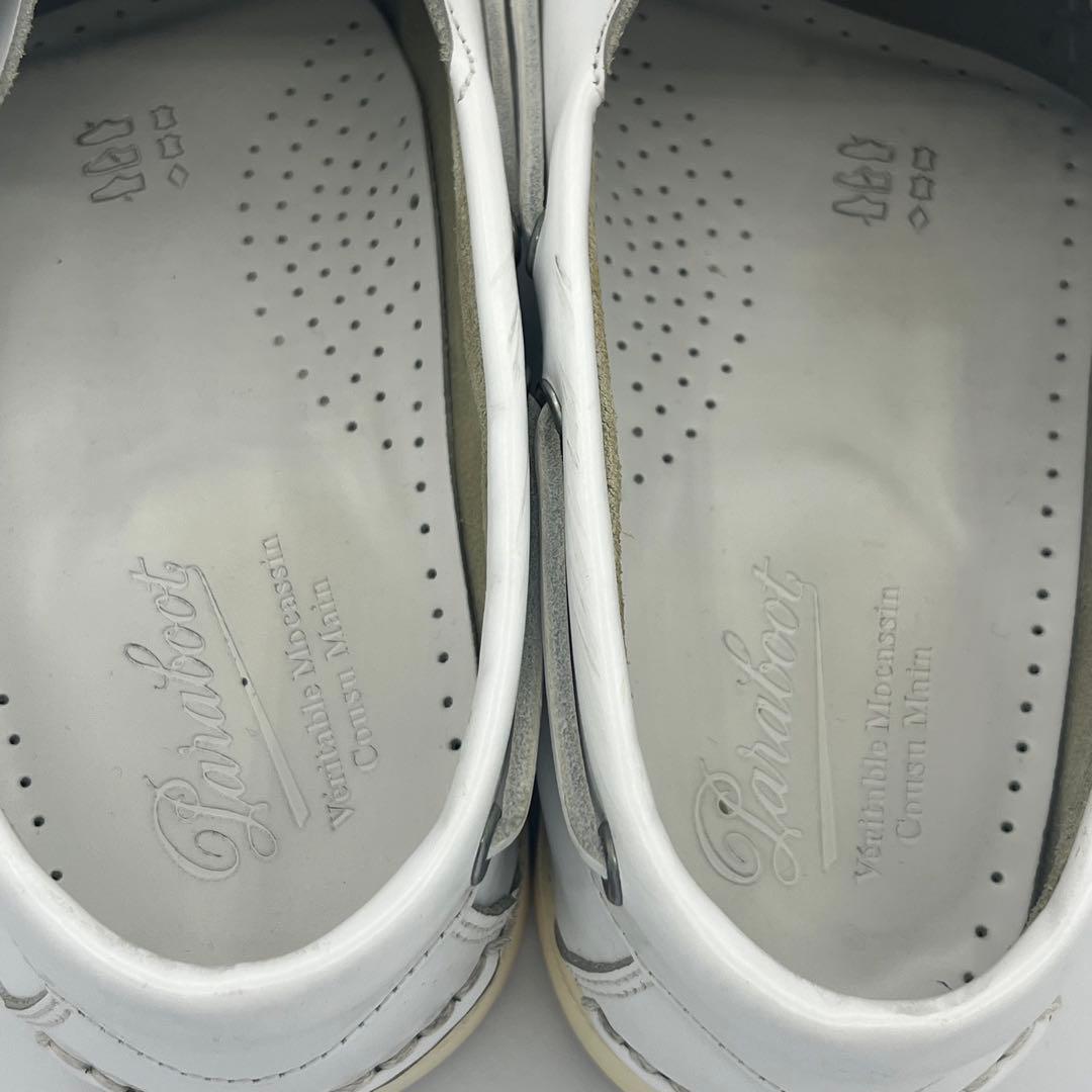 ホワイト　デッキシューズ★パラブーツParaboot 7
