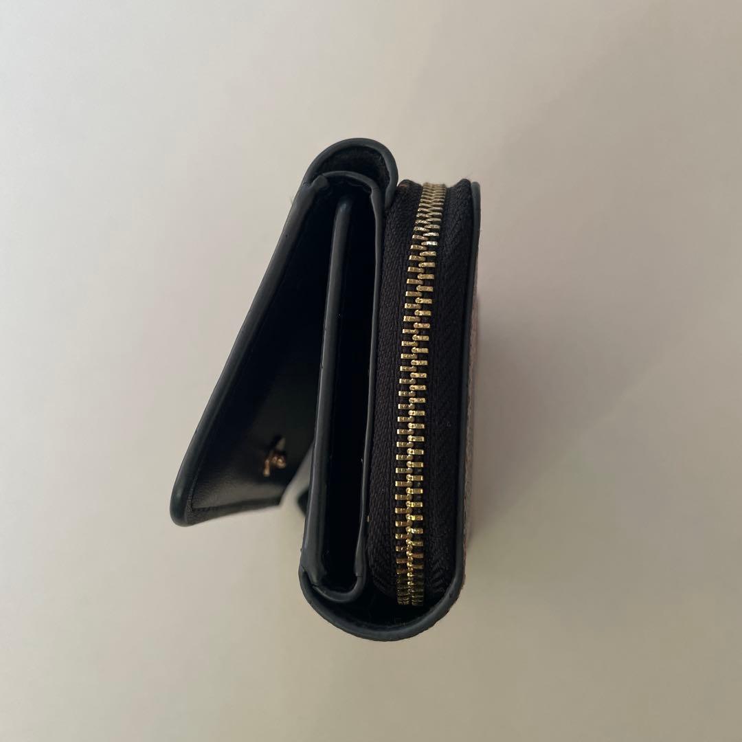 COACH ヒョウ柄 三つ折り財布