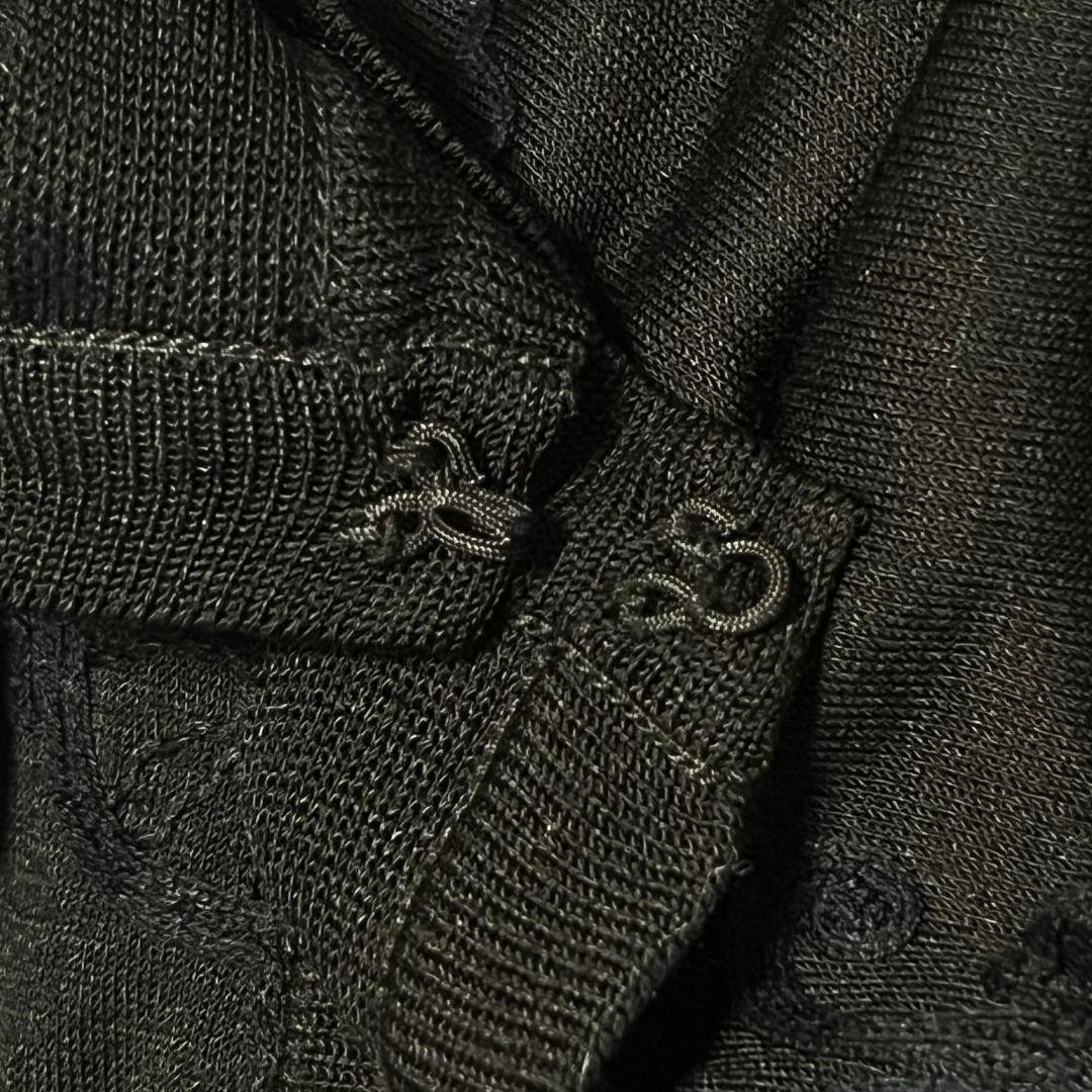 【美品✨】【42】LEONARD 刺繍 ロングカーディガン 大きいサイズ