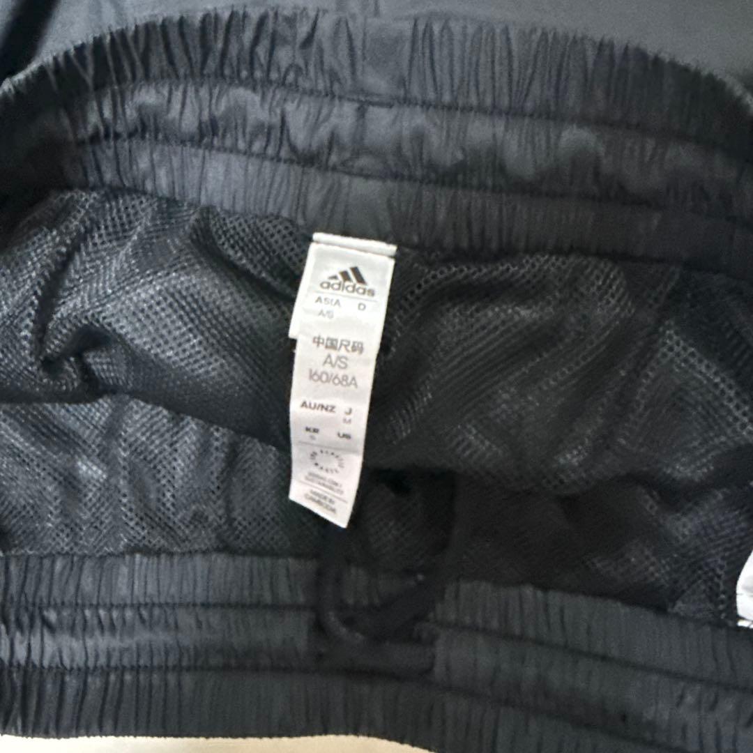 adidas 3本ライン 黒 ワイドパンツ