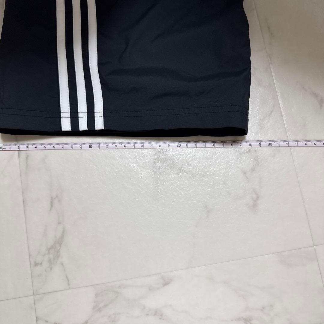 adidas 3本ライン 黒 ワイドパンツ