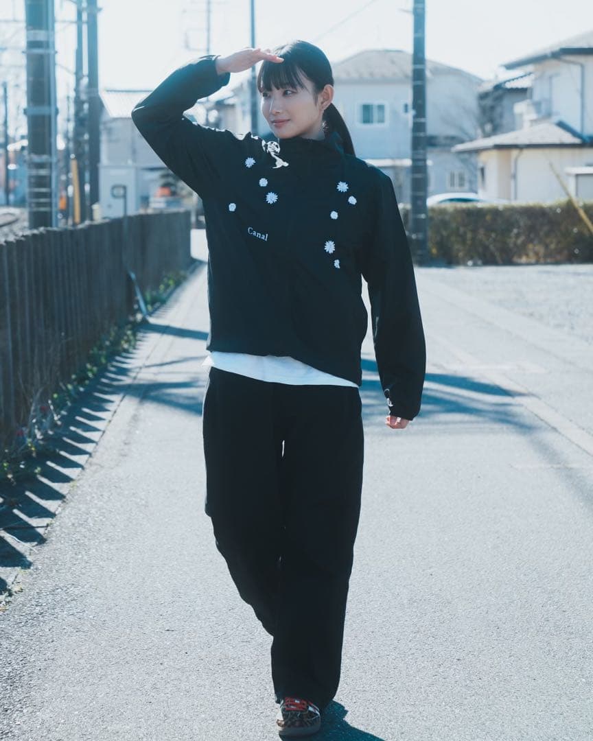 aya様　花刺繍のライトジャケット　XL