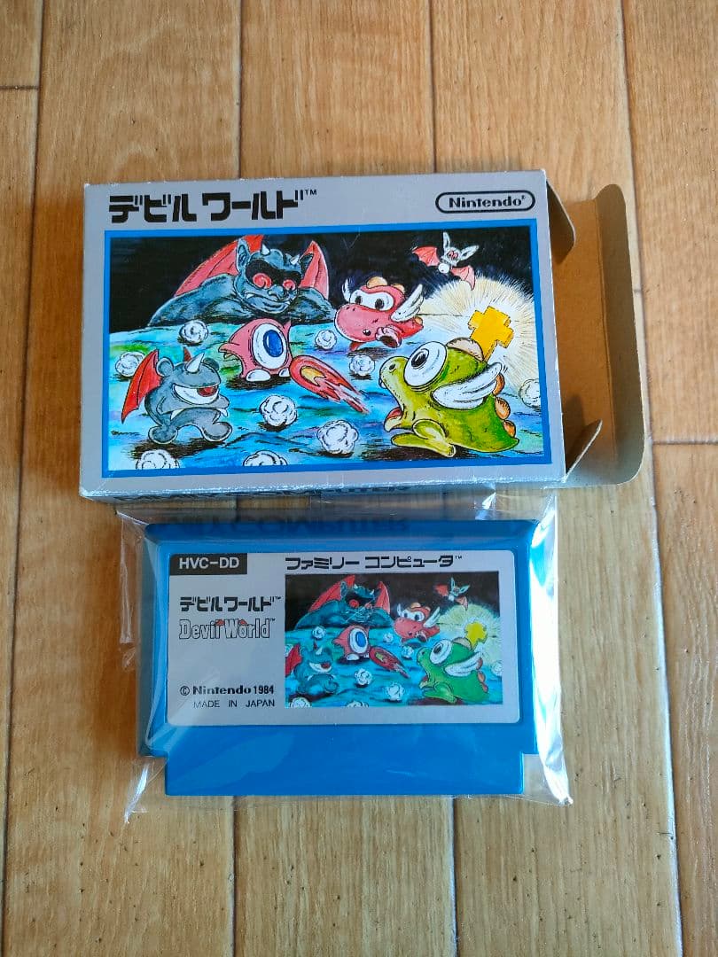 銀箱 デビルワールド ファミコン ソフトDevil World 任天堂
