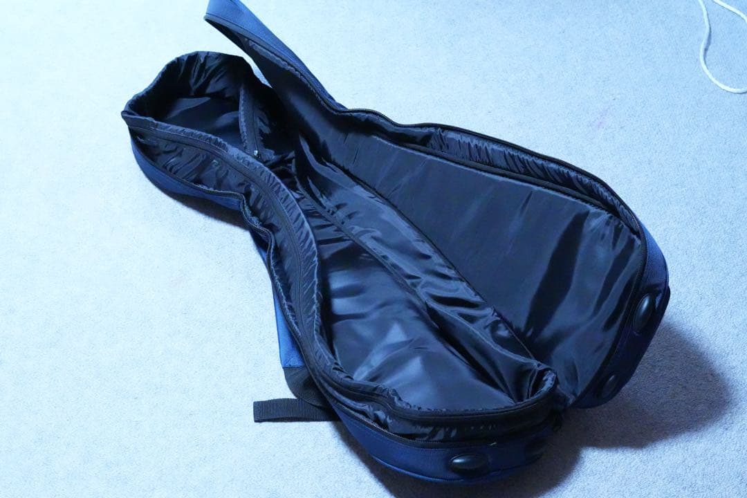 三味線　ケース　カバー　リュックケース　1680D　細棹・中棹　紺