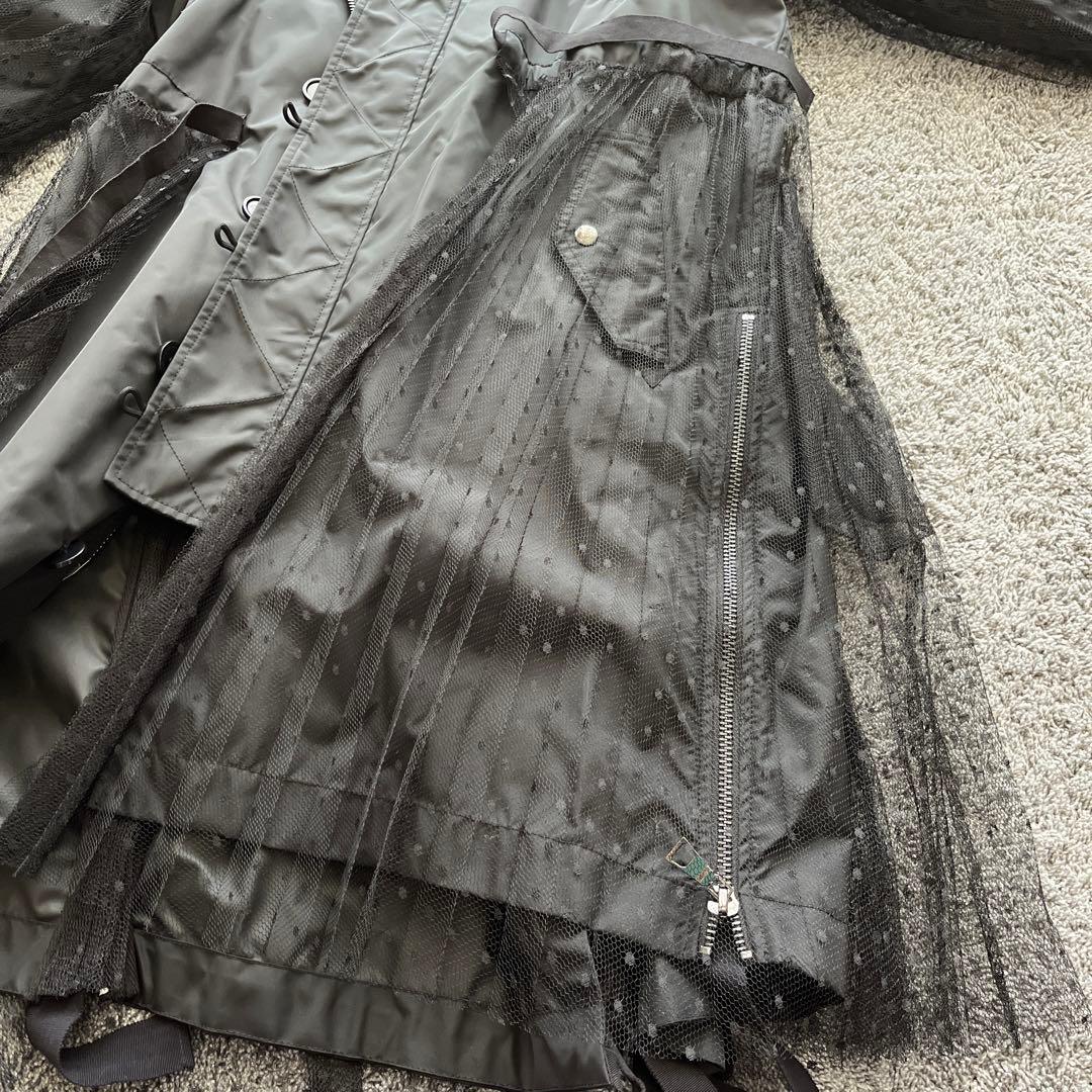 新品 RED VALENTINO レース モッズコート 2021コレクション 黒