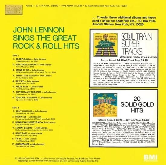 洋楽 JOHN LENNON / ROCK 'N' ROLL :COLLECTOR'S