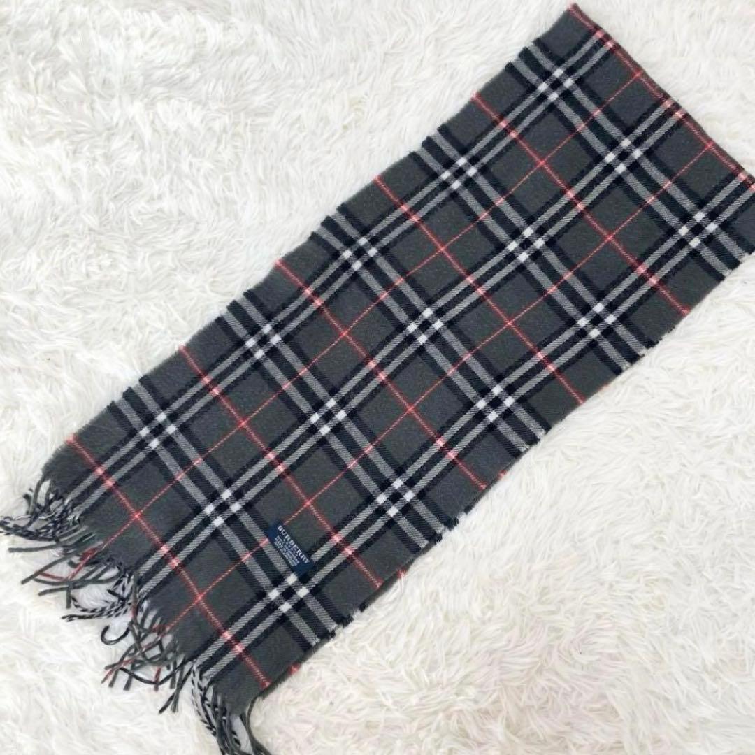 【まこと】BURBERRY LONDON カシミヤ100% マフラー
