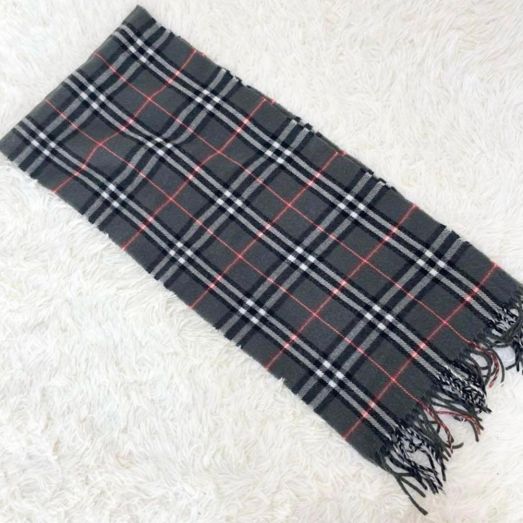 【まこと】BURBERRY LONDON カシミヤ100% マフラー