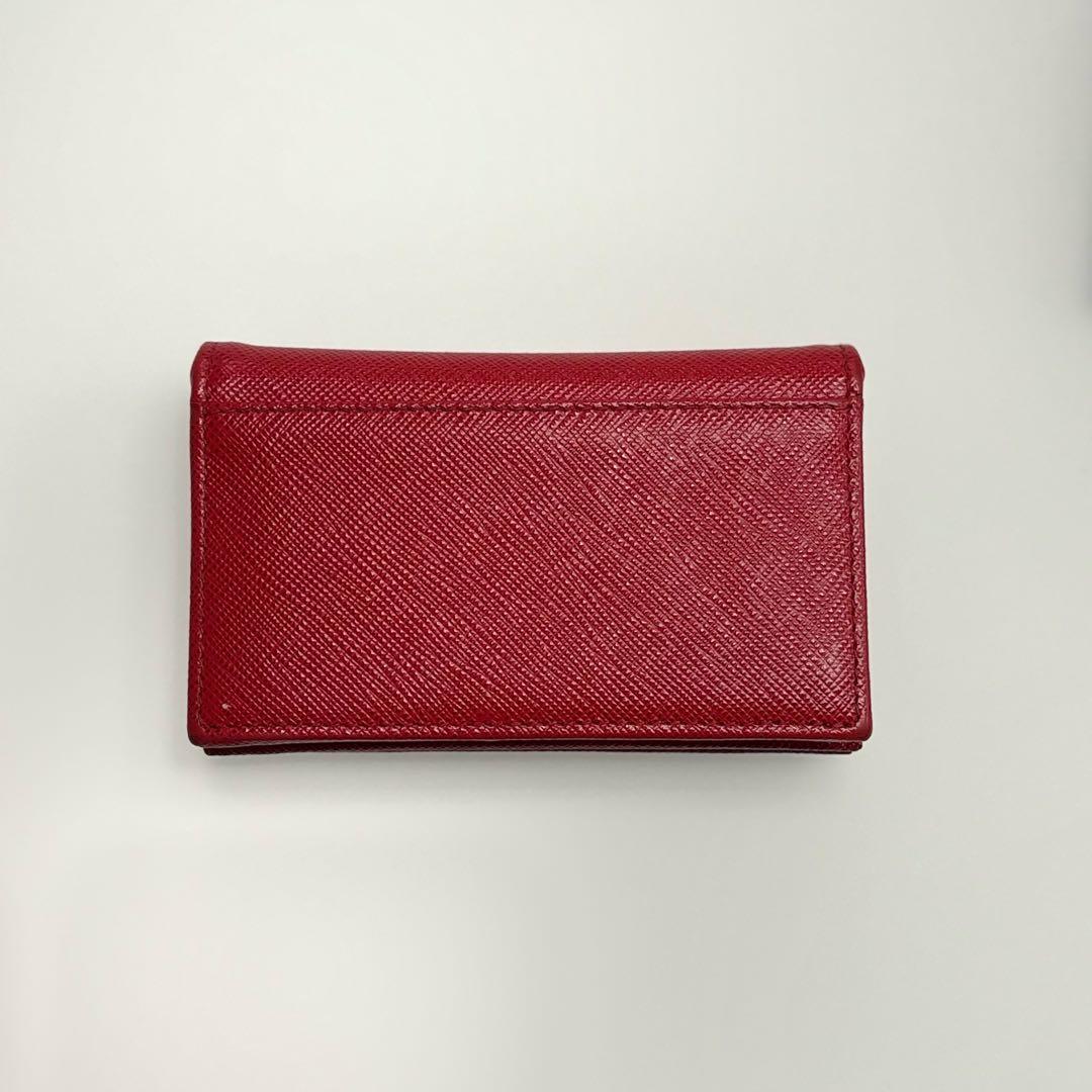PRADA プラダ 紙袋 財布 正規品 名刺入れ レッド
