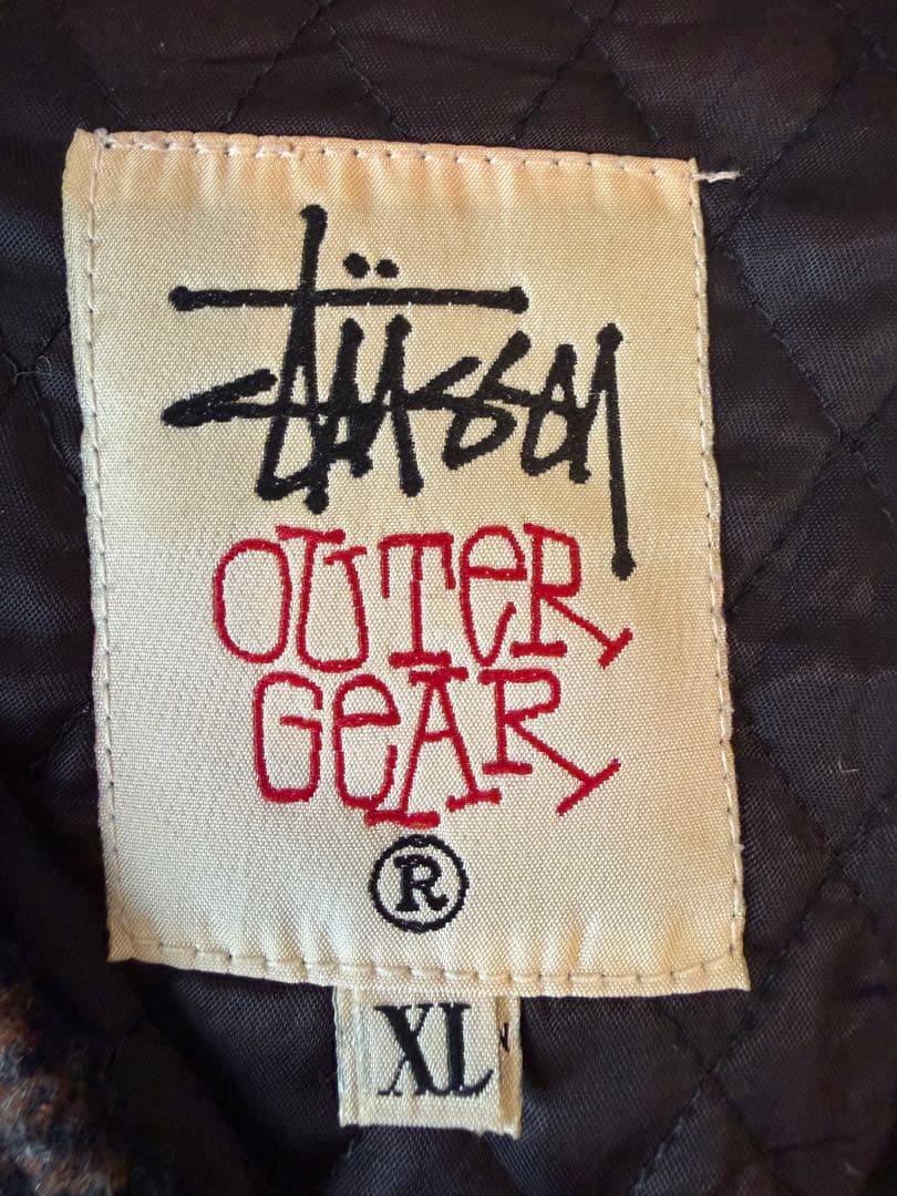 OLD Stüssy チェック柄 ベスト XL