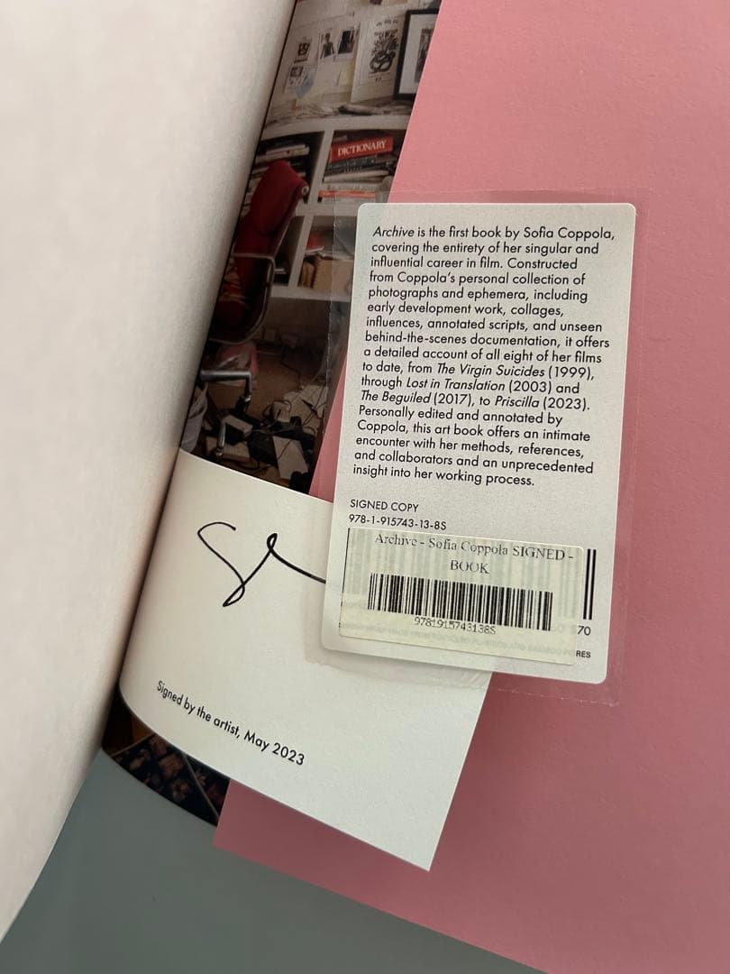 SOFIA COPPOLA ARCHIVE ソフィアコッポラ　アーカイブ　サイン