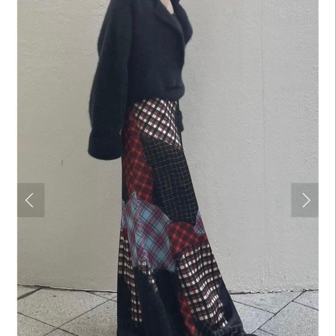スカート Ameri TROMPE L'OEIL SEMI FLARE SKIRT