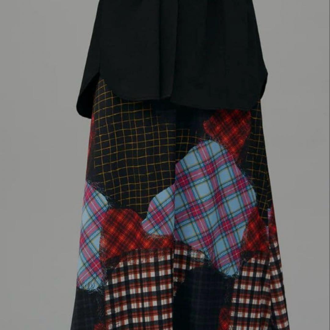 スカート Ameri TROMPE L'OEIL SEMI FLARE SKIRT