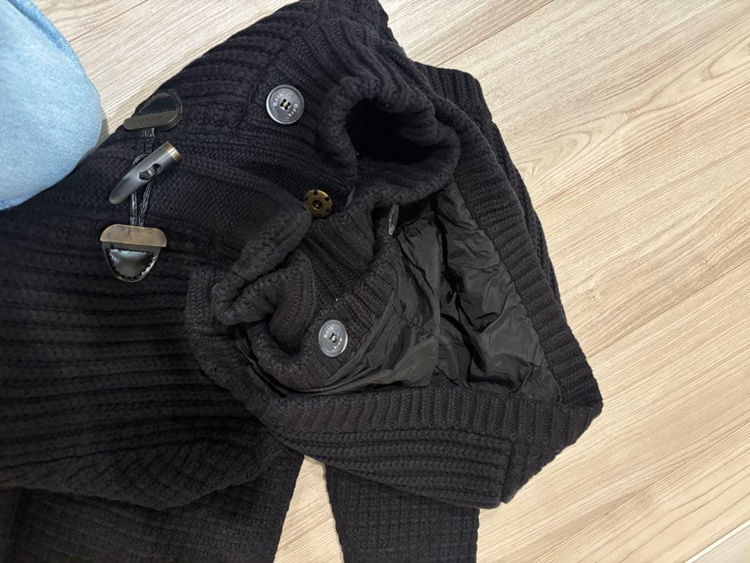 Bark メンズ ニットダッフルコート