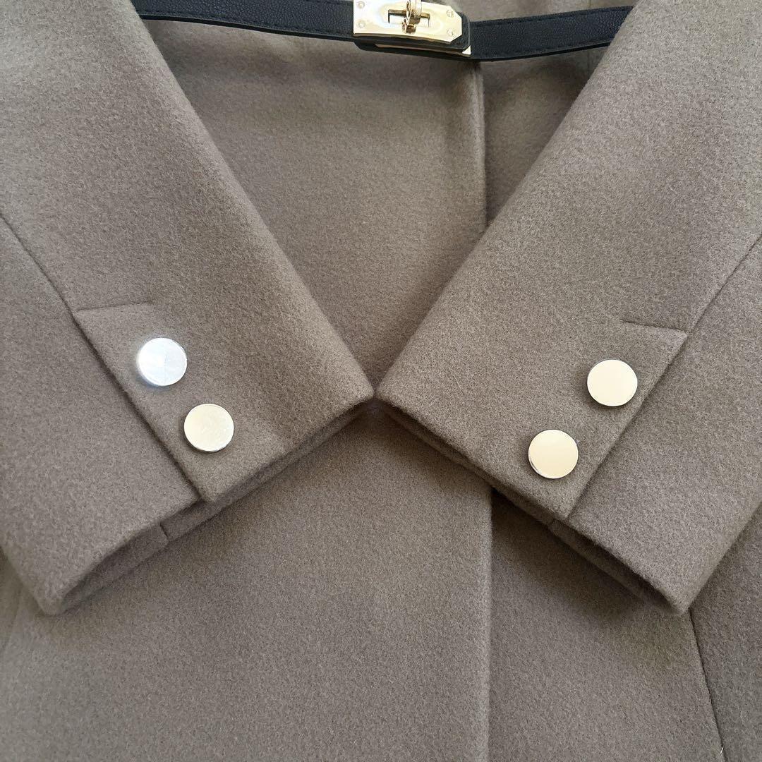 美品24AW Apuweiser-riche ベルト付ロングチェスターコート M