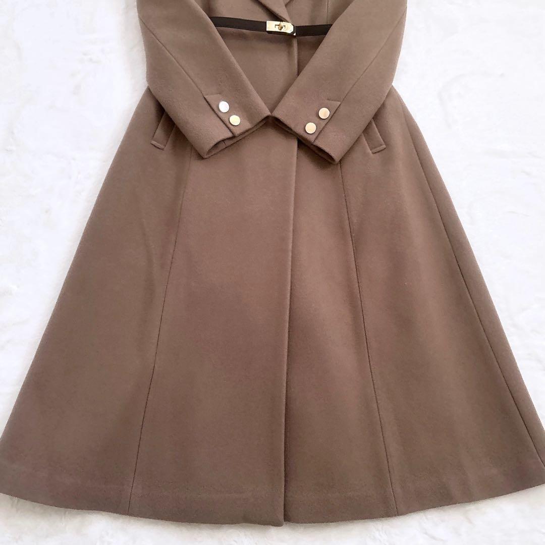 美品24AW Apuweiser-riche ベルト付ロングチェスターコート M