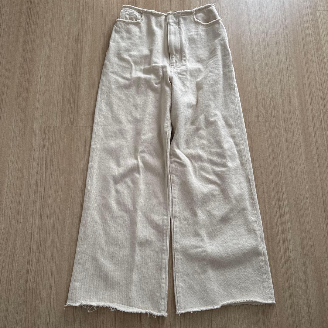 Plage Ecru cotton デニムパンツ 36サイズ