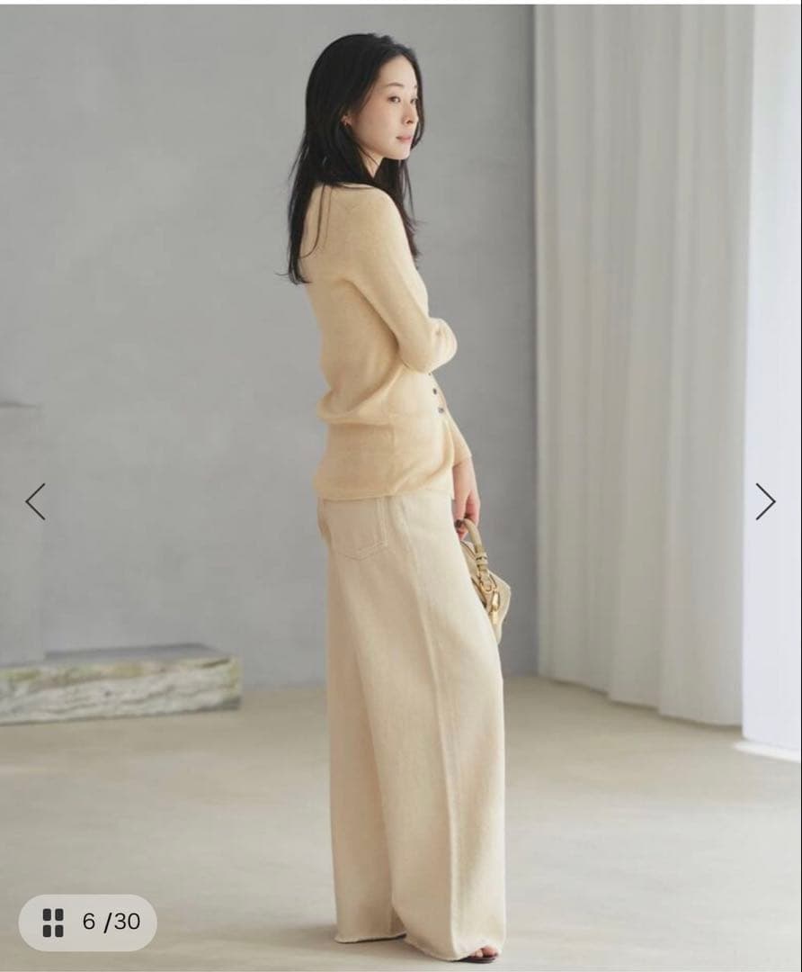 Plage Ecru cotton デニムパンツ 36サイズ
