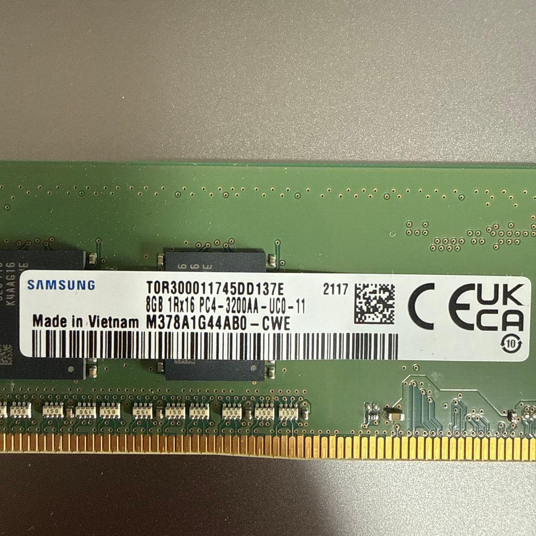 SAMSUNG純正 デスクトップPC用 増設メモリー 8GB×2 3200MHz