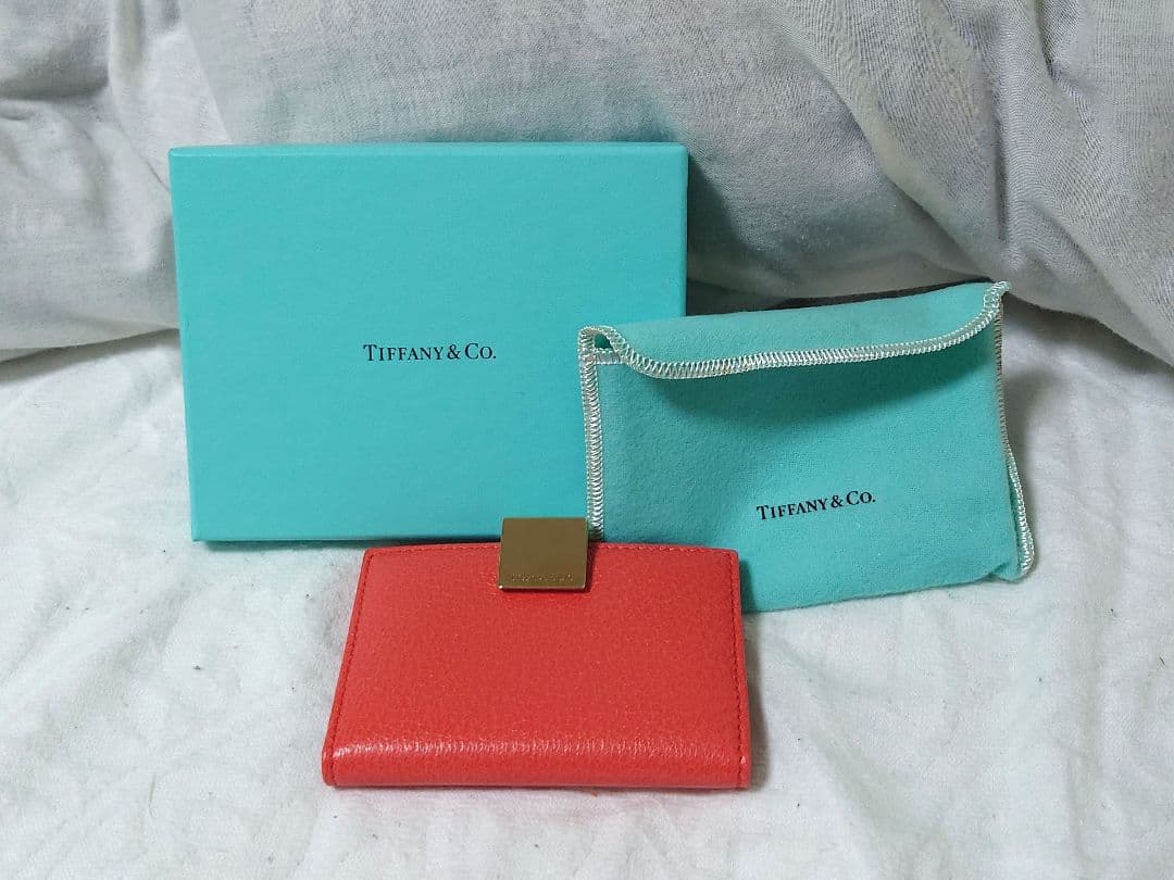 Tiffany & Co.　名刺入れ　オレンジ